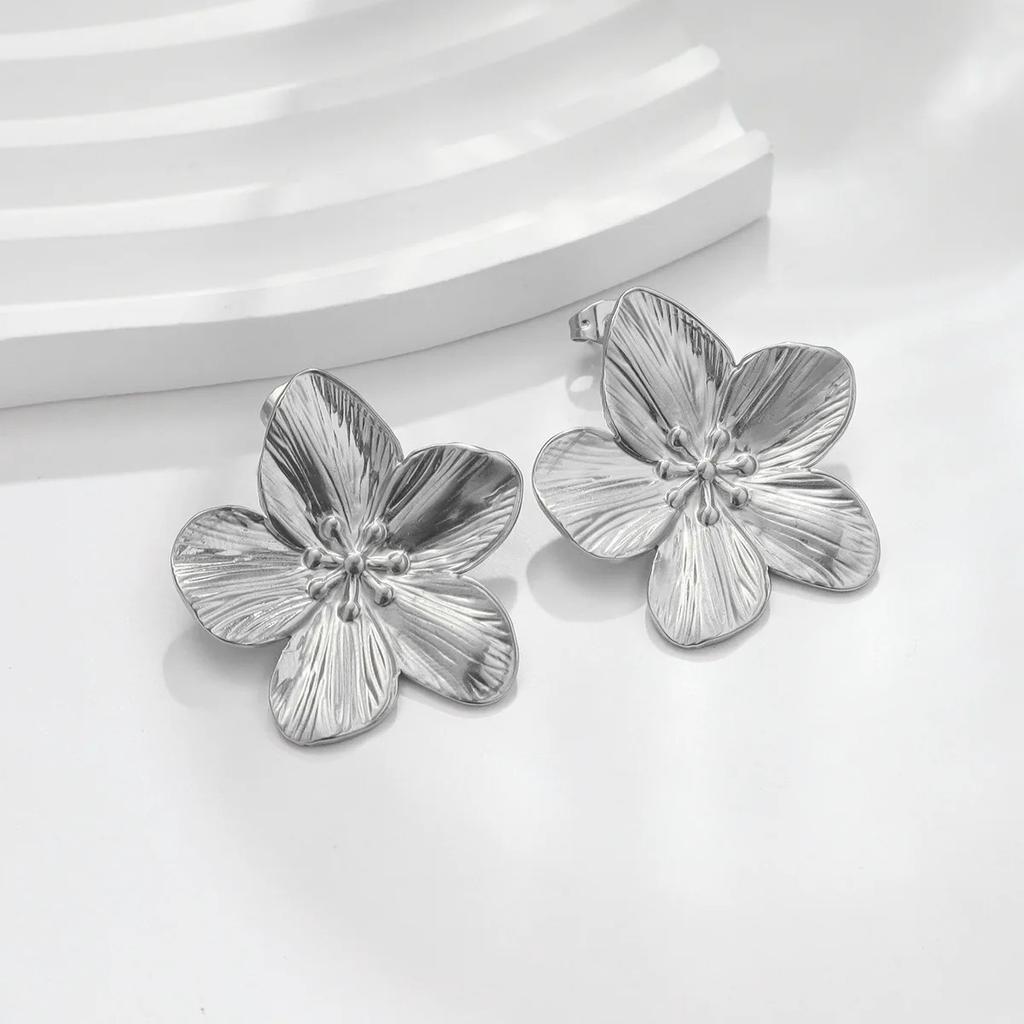 Nieuwe Trendy Roestvrij Staal Vlinder Stud Oorbellen Bedel 18K Goud Verguld Hoge Kwaliteit Statement Waterdichte Sieraden Cadeau