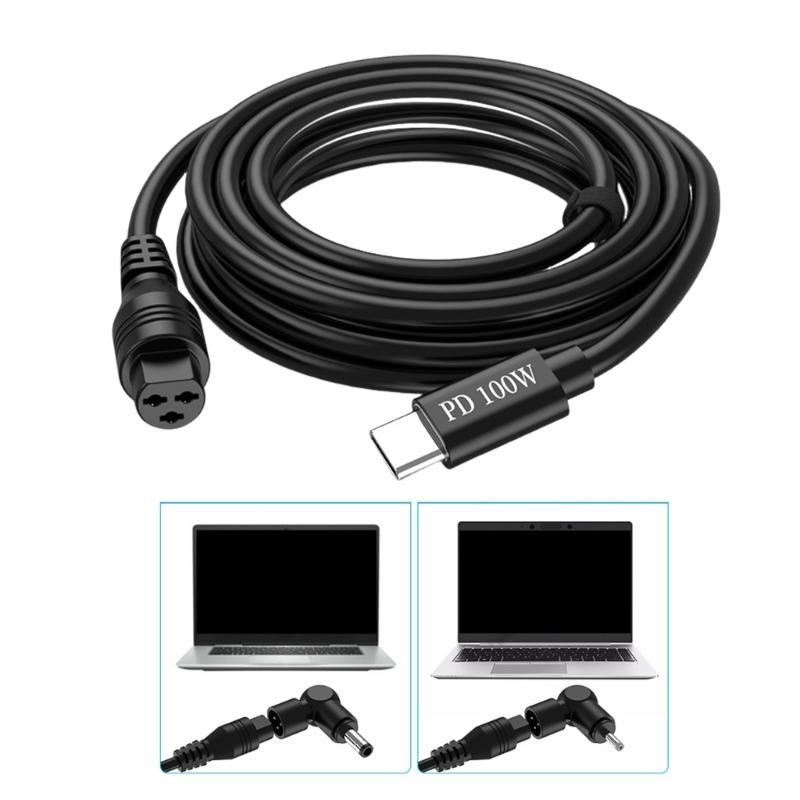 Кабель для быстрой зарядки USB Type C PD100W с 3-контактным разъемом и интеллектуальной системой согласования напряжения