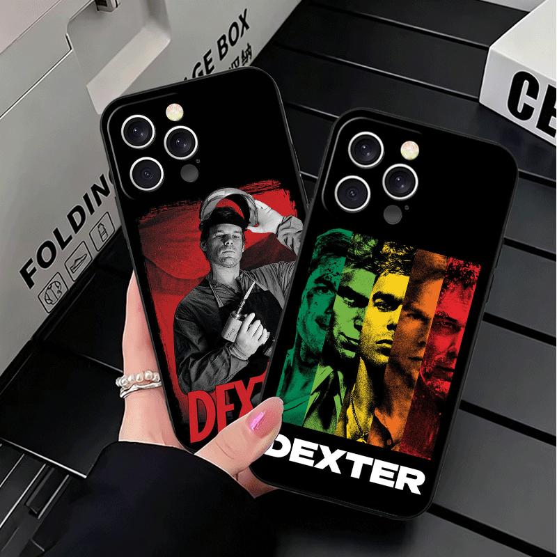 Dexter Morgan TV Soft Phone Case for iPhone 16 16E 17 Air 15 Pro Max 14 Plus 13 Mini 11 12 7 Black Cover Back Shell