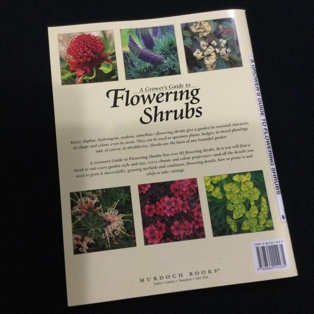 [USED] Flowers, plants, foreign books, illustrated guidebooks, guidebooks, Flowering shrubs