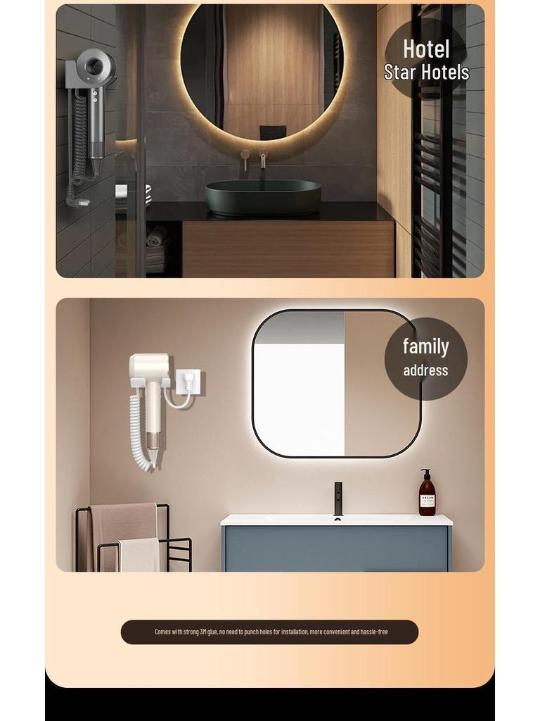 High-Speed Wall-Mounted Hair Dryer for Homes and Hotels