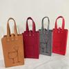Felt Wine Bottle Bag Double Bottles Great Load Bearing Handheld Beverage Packaging Handbag Gift Wrap Storage Pouch Wine Tote Bag