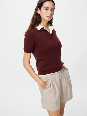 Linen Cotton Short Pants