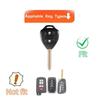 Key FOB Cover For Toyota Corolla VIOS Camry Yaris RAV4 HiLux Cruiser Fortuner For 2 Buttons Car Remote Key Case Cover Accessorie