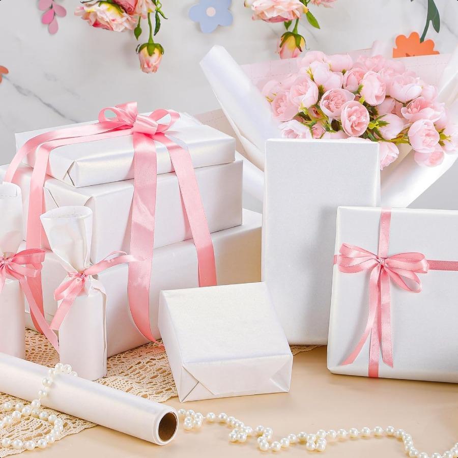 White Wrapping Paper Roll 24x 1200 Craft Paper Roll for Drawing Painting Art plies White Paper for Easel Poster Bulletin Board