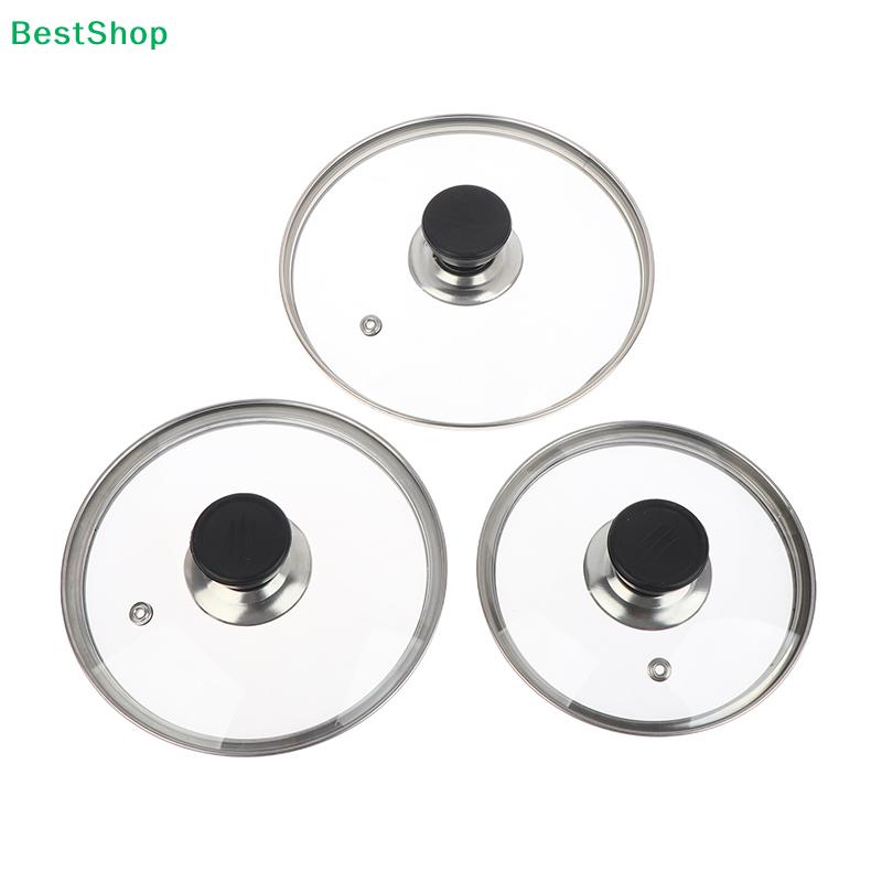 Glass Pot Lids -Universal Transparent Cookware Lids with Stainless Steel Rim,Heat-Resistant Replacement Lids for Pans & Pots