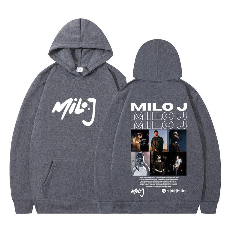 Rapper Milo J Fashion Tour 2026 Print T Shirt Men Fashion T-shirt Summer Short-sleeved Hip Hop Cotton Punk Oversized T-shirts