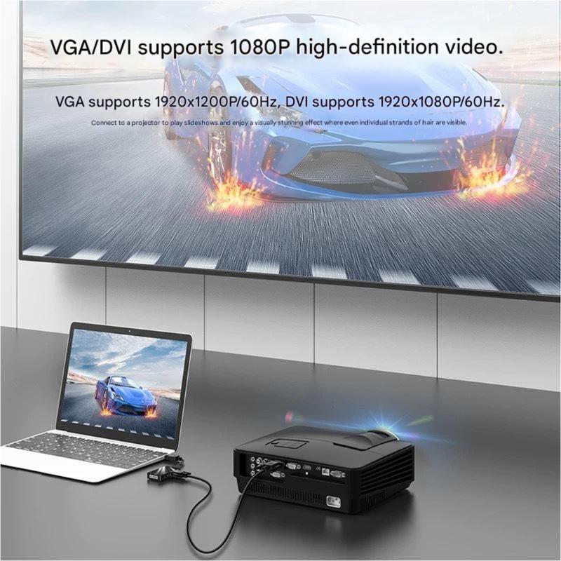 DisplayPort to HDTV VGA DVI Cable Computer Monitor Cable Male to Female for Computer Desktop Laptop PC Monitor Projectors