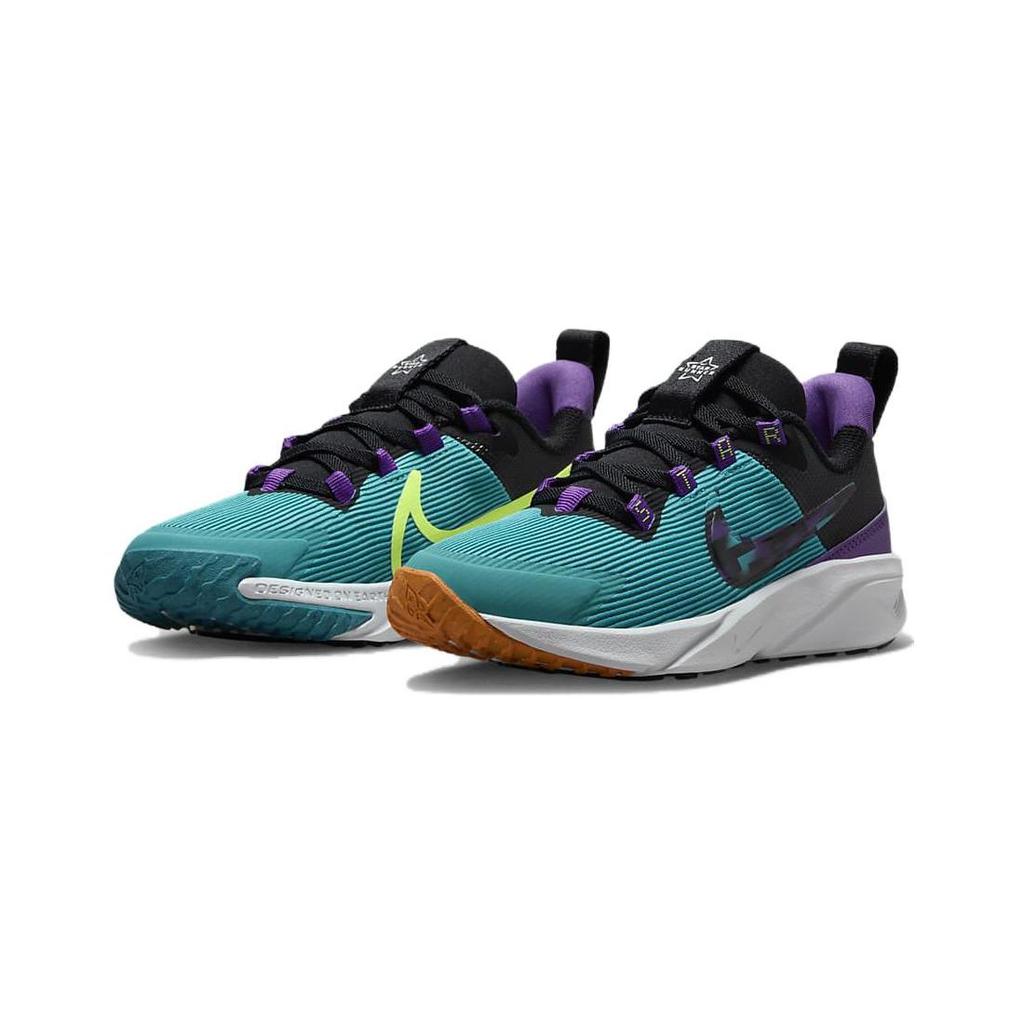 Nike Star Runner 4 SE Durable Low-Top Kids Running Shoes Kids Running Shoes Blue Purple FJ1806-300