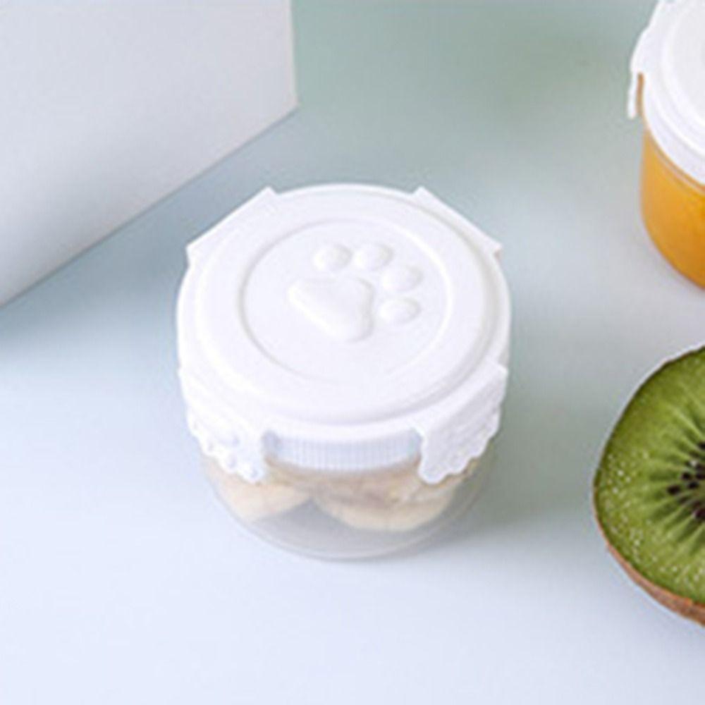 Round/square Sauce Container Plastic Crisper Box Portable Sauce Box  Mayonnaise