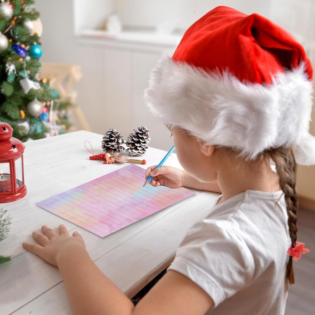 45 Stationary Letter and Envelopes: 30 Watercolor Stationery Paper&15 Envelopes, Lined Stationery Paper and Envelopes Set,Stationary Paper and