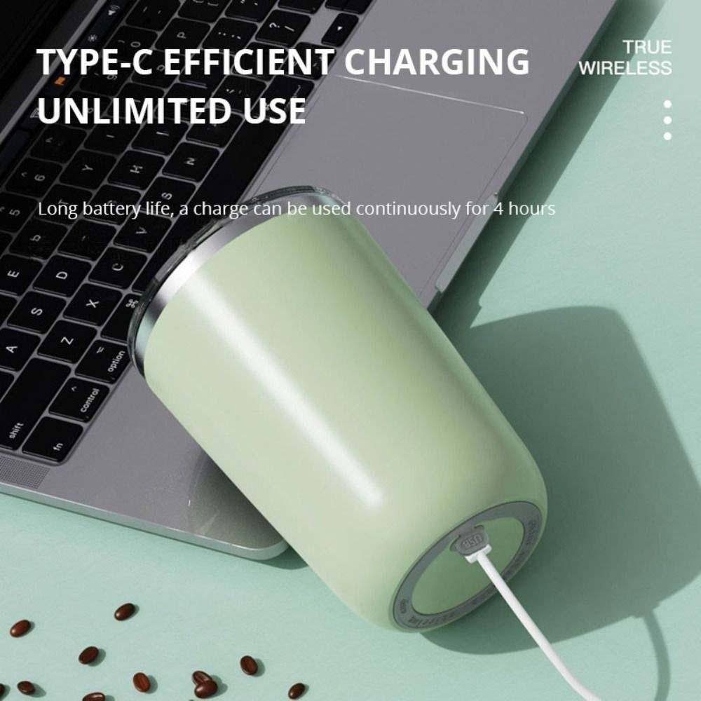 304 Stainless Steel Electric Mixing Cup Magnetic Stirring Coffee Cup Automatic Mixing Mugs Work