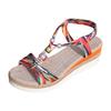 Women'S Platform Wedge Bohemian Shoes With Colorful Woven Straps And Sandals For Women Size 11 Clear Studded Sandals For Women