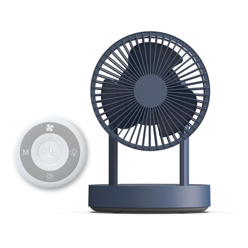 

Регулируемый мини-настольный вентилятор с подсветкой, небольшие кондиционеры, USB-вентилятор для стола, сильный ветер для спальни, офиса, путешествий синий