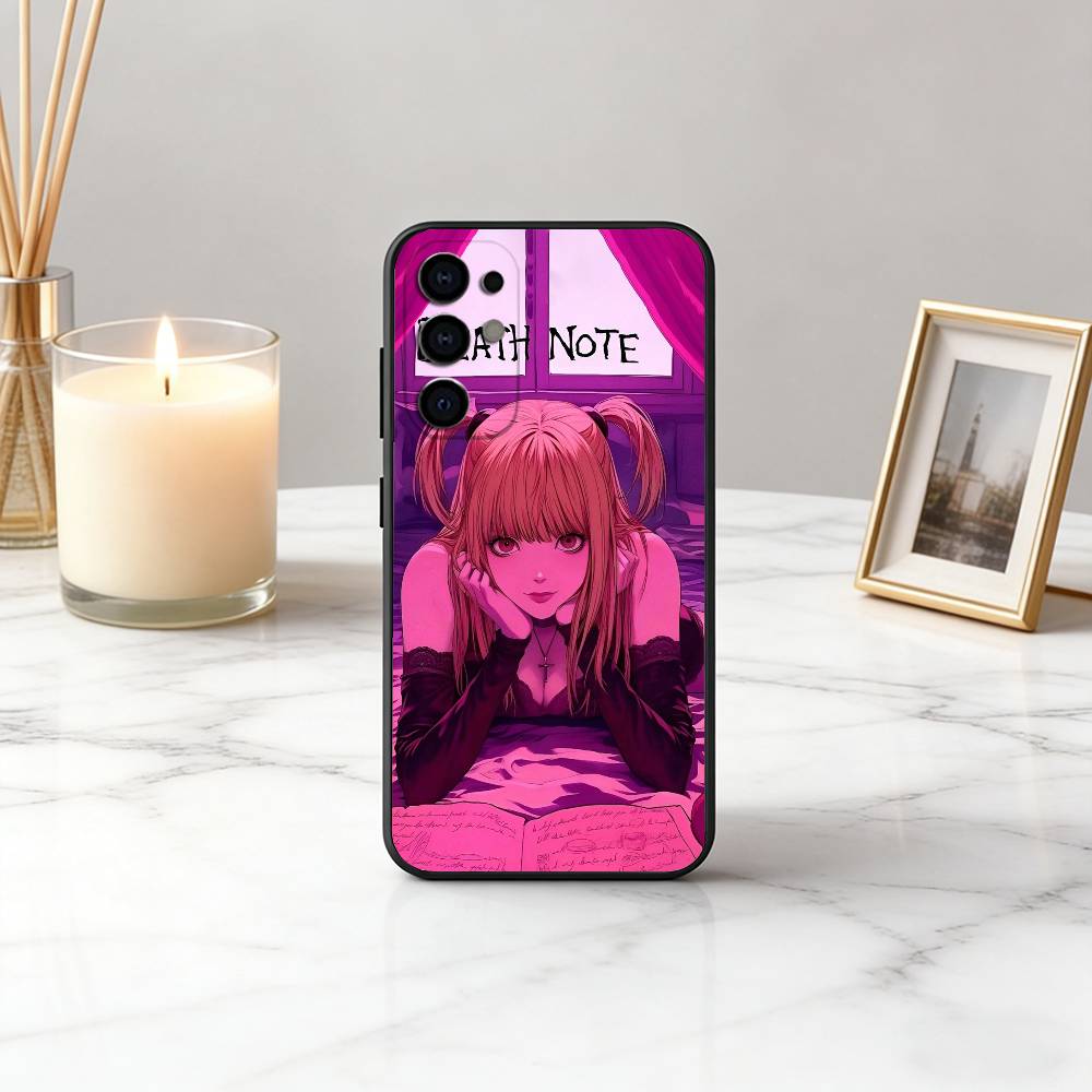 

D-DeathS N-NoteS M-MisaS A-Amane-es Phone Case Black Silicone Soft For Samsung S25,S24,S21,S22,S23,S30,Ultra,S20,Plus,Fe,Lite Samsung S22plus5G