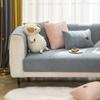 Winter Thickening Lambswool Sofa Cushion Non-Slip Simple Cute Fabric Seat Cover Pillow for Cozy Home