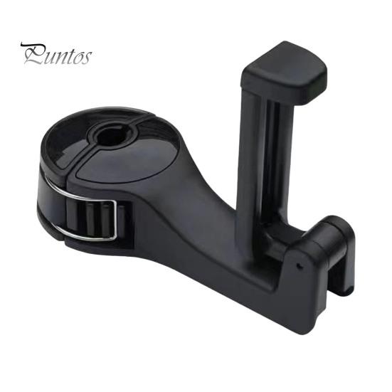 

Подголовник автомобиля, скрытый крючок, вращение на 360 градусов, простая установка, регулируемая вешалка, задний крючок, держатель для мобильного телефона, органайзер для салона автомобиля чёрный