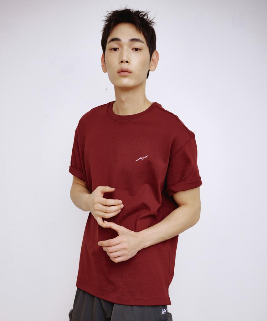 Kallapataleu Back Kp Tiger Graphic Short-Sleeved T-Shirt - Wine