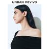 UR2026 Women's Off-Shoulder Pleated Slim Dress