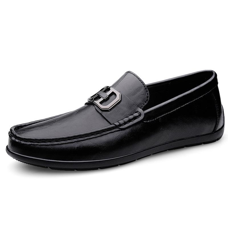 Men s Leather Driving Moccasins - Summer Slip-on Loafers, Large Sizes Available 42