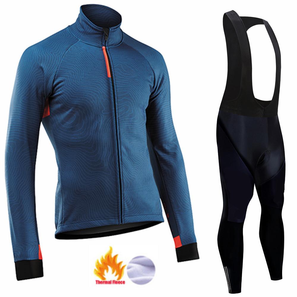Winter Fleece Men's 2026 Cycling Jersey Sets Mountian Bicycle Clothes Wear Ropa Ciclismo Racing Bike Clothing Team Cycling Suit