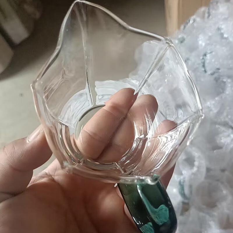 Shangqi Szklany Czarek z ciemnozielonym uchwytem (Zestaw 2)