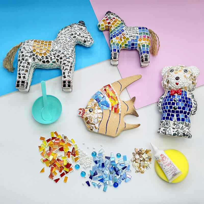 

Handmade DIY Mosaic Kit for Small Animal Ornaments - Children s Creative Toy Pack