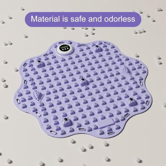 Fußmassage Matte mit Timer Fußschmerzlinderung Druckpunktpolster Fußentspannung Reflexzonenmassage-Pad Rutschfest Anti-Ermüdung Laufstein Akupressurmatte