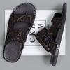 Fashion 2024 Classic Mens Sandals Summer Genuine Leather Sandals Men Outdoor Casual Lightweight Sandal Fashion Men Sandals