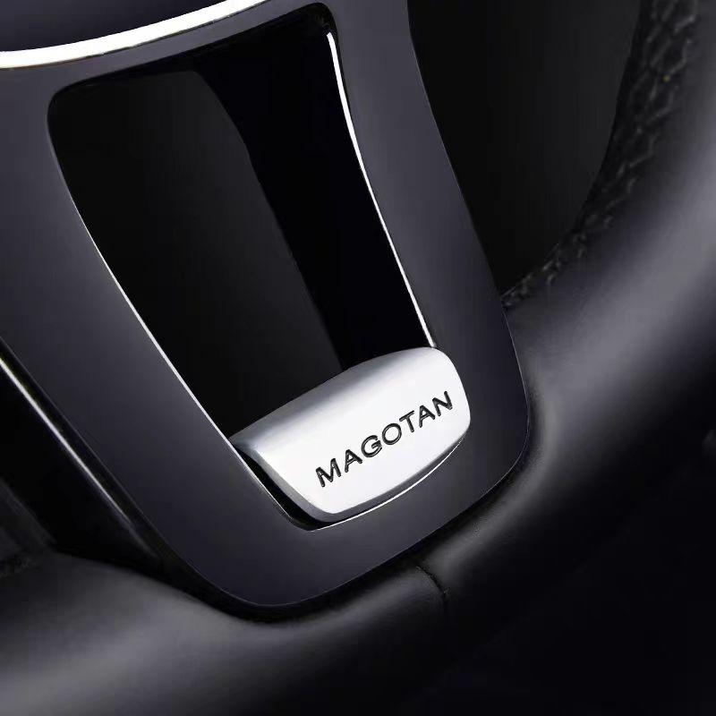 EFG1 Volkswagen Car Steering Wheel Accessories Metal Stickers For VW GTI Polo Golf MK7 Passat B8 Tiguan Jetta T-ROC Touareg Touran CC