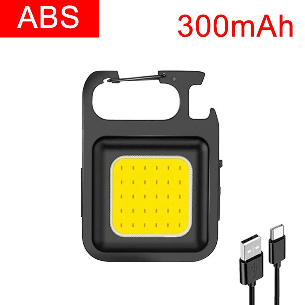 1-20PCS Mini LED 1800LM Flashlight Keychain Multifunctional Portable COB Camping Lamps USB Charging Work Lights Fishing Lanterna