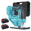 Cordless Electric Compatible with Makita 18V Woodworking Type Shredding DIY LED Household Electric Saw X 1500mAh Jigsaw, Jigsaw, Jigsaw, B, Cordless,