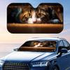 Curious Cat Eyes Sun Visor Foldable Universal Car Windshield Sun Shade UV Protection Heat Insulation Foldable Cover