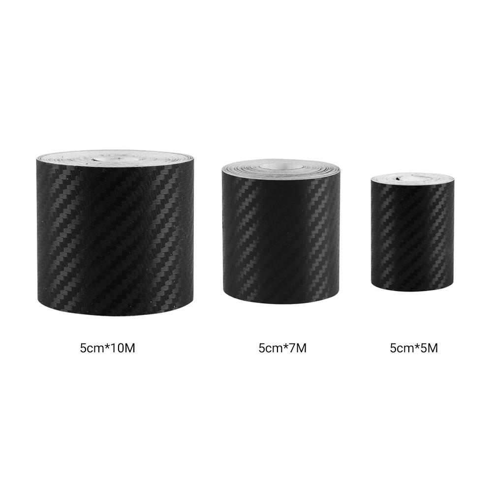 3D Carbon Fiber Strips Car Sticker 3-10M DIY Paste Rolls Auto Anti Scratch Protector Tape Waterproof Car Interior Exterior Film