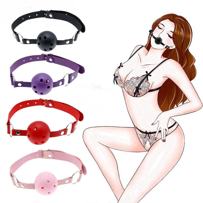 Jucării sexuale cu minge din silicon moale Gag Gag cu gură deschisă BDSM Bondage Mouth Ball Femeie Cuplu Jocuri sexuale pentru adulți Accesorii erotice
