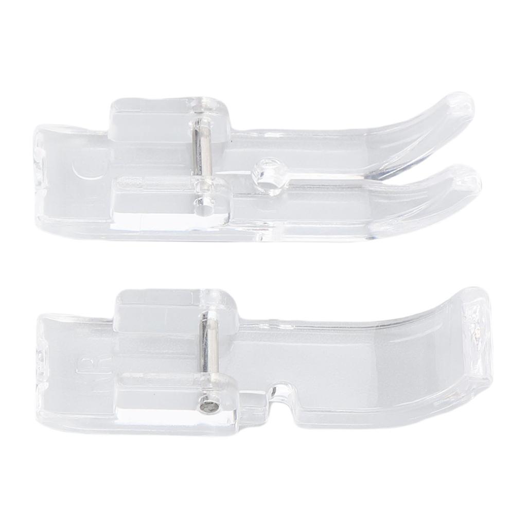 2Pcs Sewing Machine Presser Foot Replacement for Singer 2277 2273 2282 M1150 MX231 C5200 3323 1409 3232 2662 Clear
