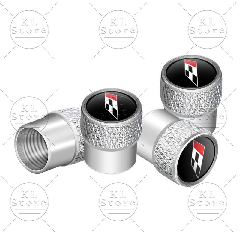 lcbn4 4Pcs Car Styling Racing Flag Badge Metal Wheel Tire Valve Caps Stem Case Dust Covers For Seat Ibiza Cupra Arosa Ateca Cordoba
