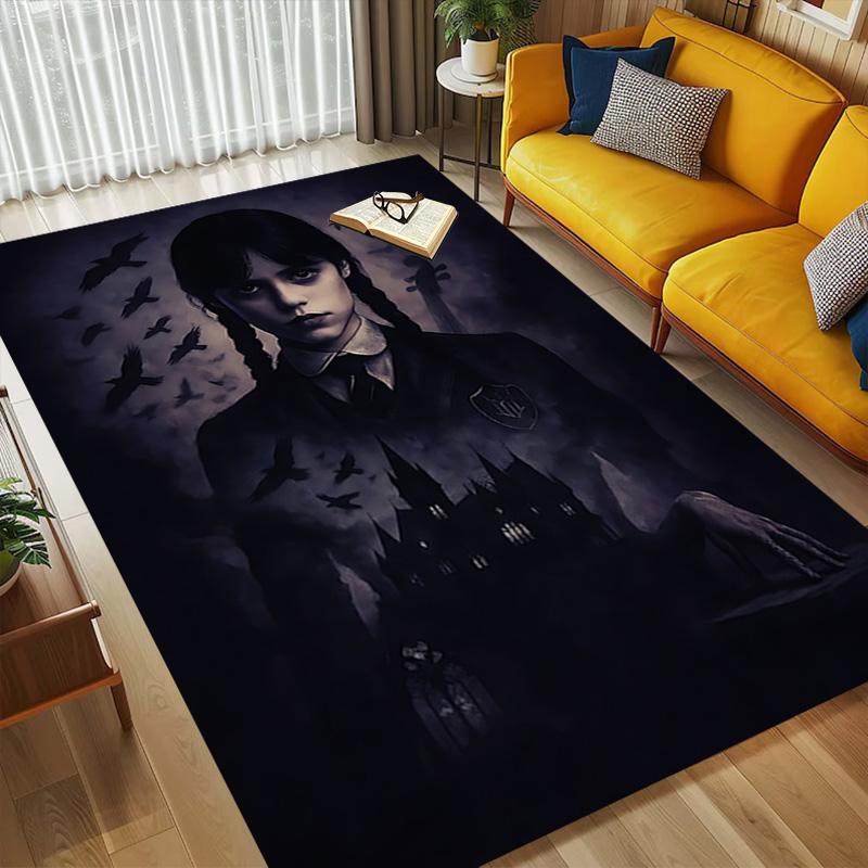 Wednesday Addams Living Room Nonslip Area Rug Soft Carpet For Bedroom Game Playroom Sofa Office Home Decor Doormat Christmas Gift C9302760