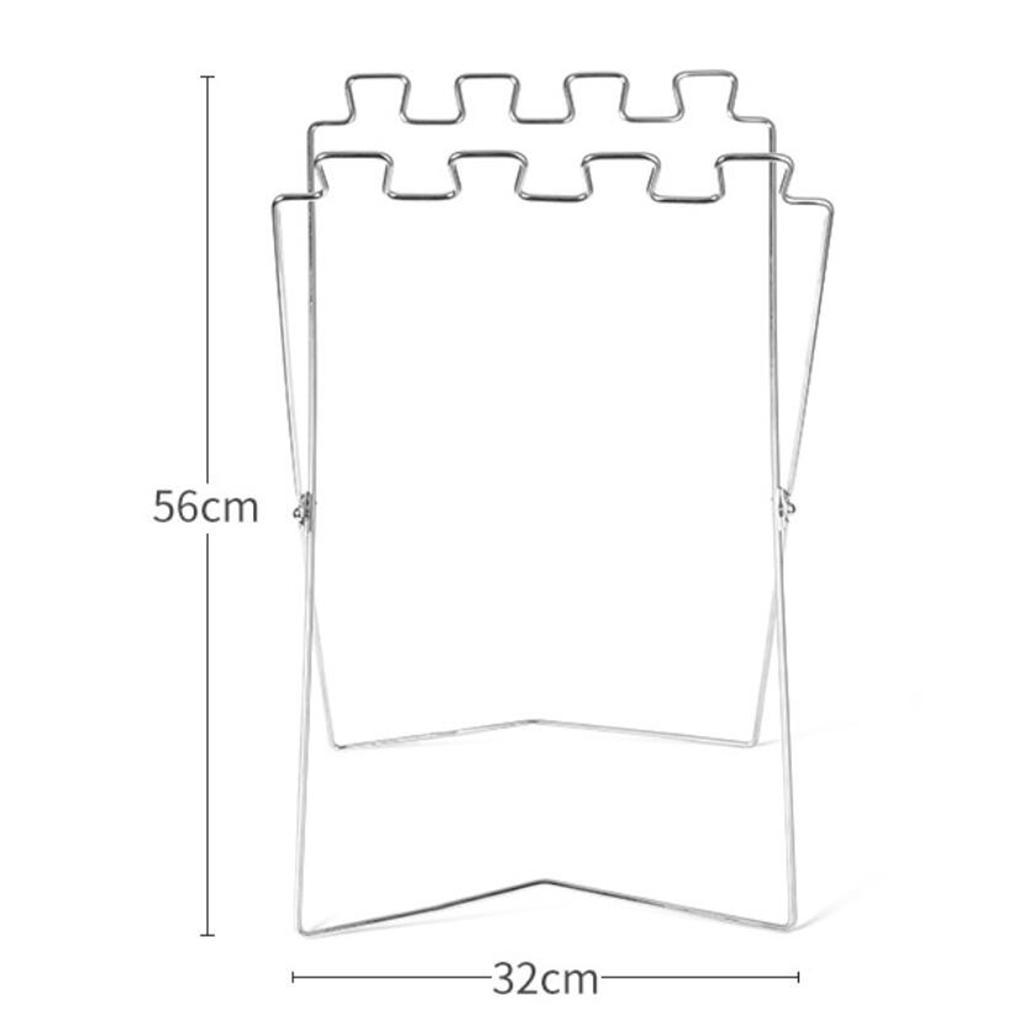 Portable Garbage Bag Stand for Outdoor Barbecues and Picnics,Home Kitchen Foldable Garbage Bag Support Stand,Multi-purpose Metal Stand