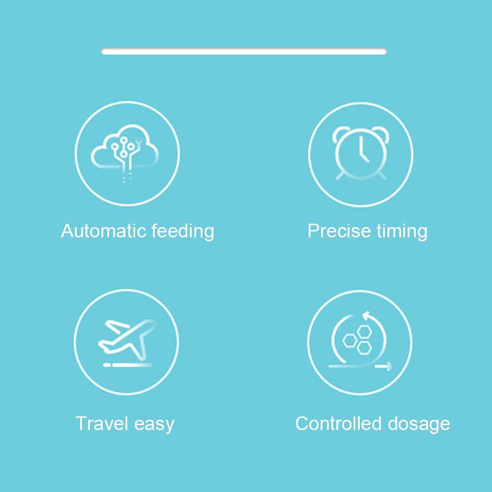 Plastic Aquarium Intelligent Feeder Fish Tanks Goldfish Tortoise Automatic Smart Food Feeding