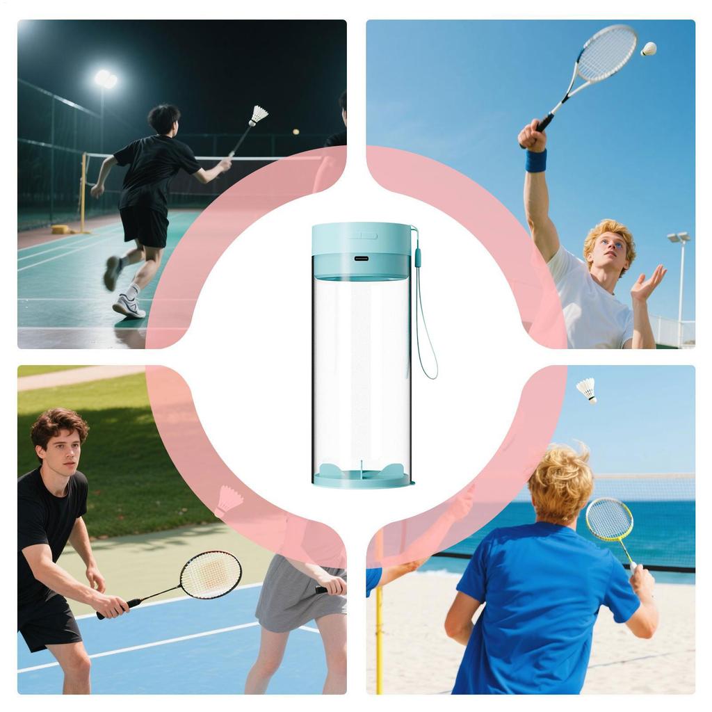 Portable Badminton Ball Steamer 150mah Battery Humidifier Lightweight Sports Accessory for Teens Boys Women Family Youth