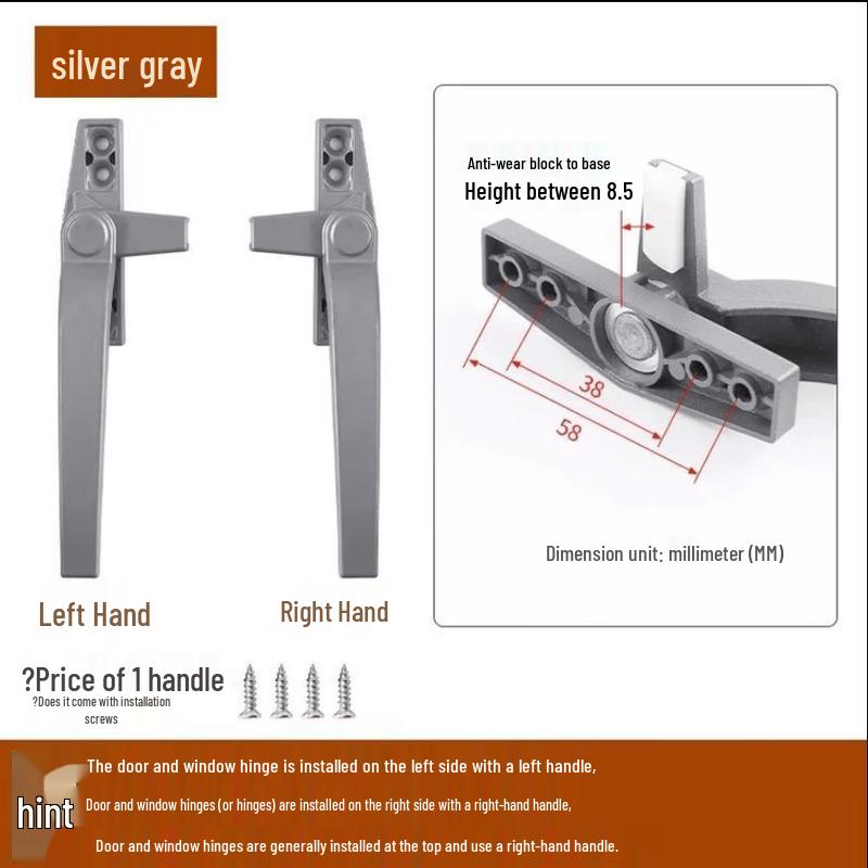 SOXW 50 Series Aluminum Window Handle