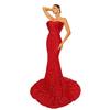 Europäisches & Amerikanisches schulterfreies Pailletten-Abendkleid - elegantes Bandeau-Brautjungfernkleid.
