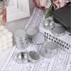 05 Ounce Aluminum Tin Jars with Screw Lids 15 ml Round Aluminum Tin Cans Jar Refillable Containers Empty Tins Containers Bottle for Salve Cosmetic Lip