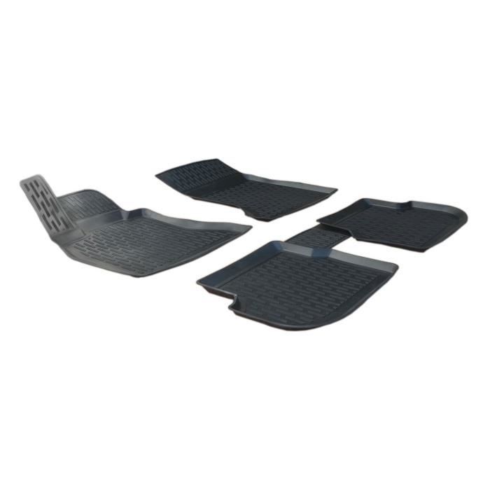 SCOUTT 3D Tapis de sol en caoutchouc pour BMW 5 Série F11 - Sur mesure - Résistant à l'eau - Design 3D
