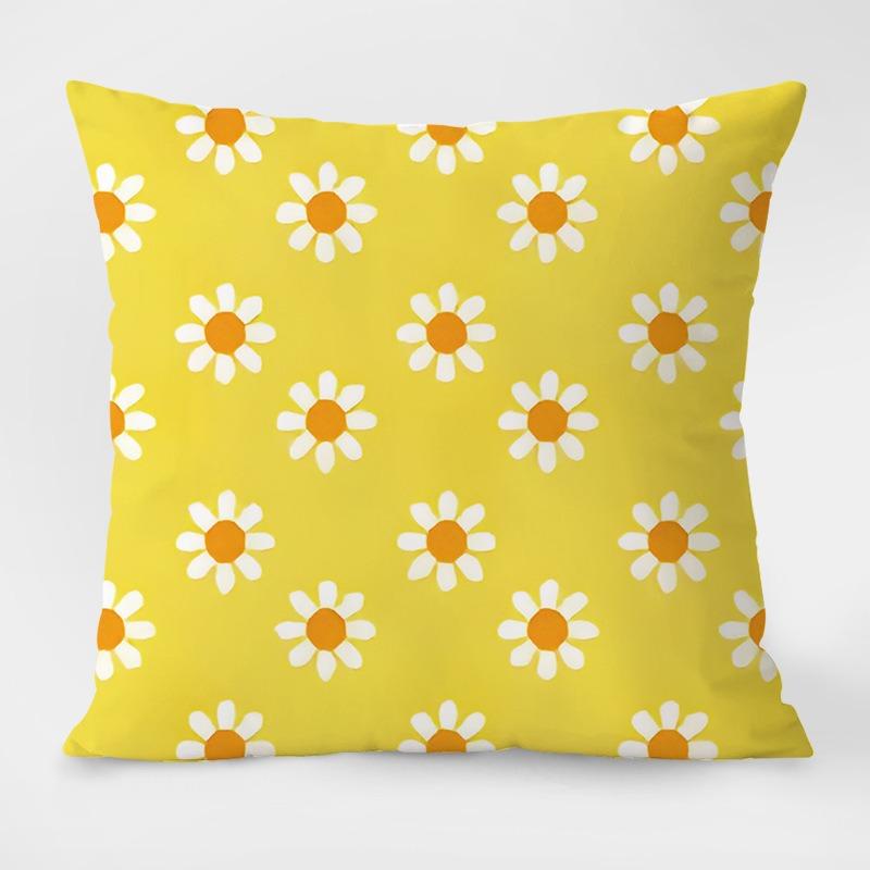Simple Floral Pillowcase Dormitory Decoration Office Living Room Sofa Home Pillowcase