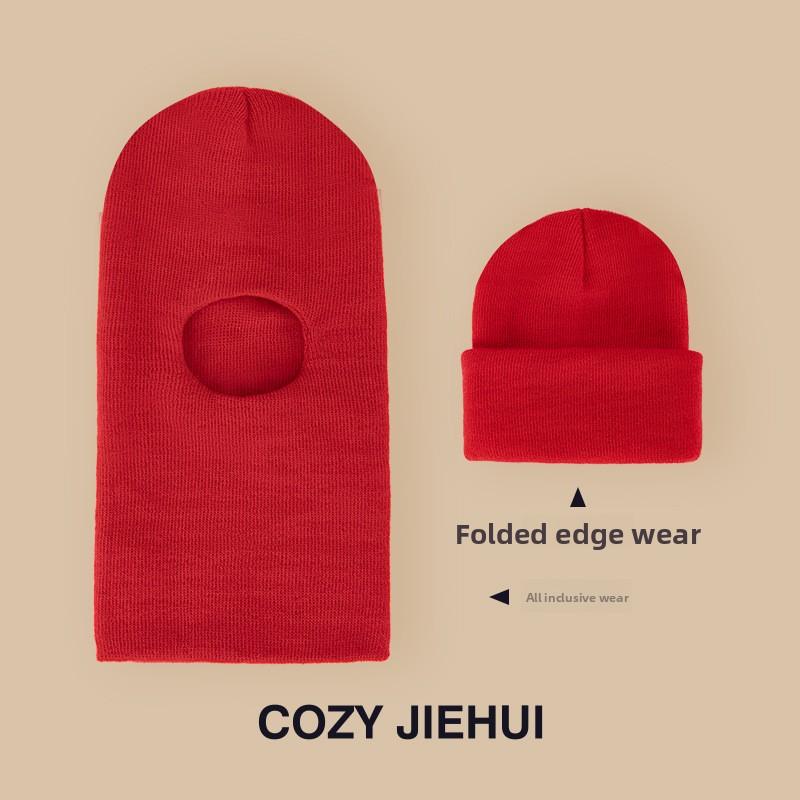 

Зимняя детская шапка со встроенным шарфом и бархатной защитой ушей, головной убор для мальчиков и девочек, вязаная пряжа, детский комбинезон