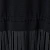 LAP Sailor Collar Contrast Pleated Knit Dress Ar1Wo220