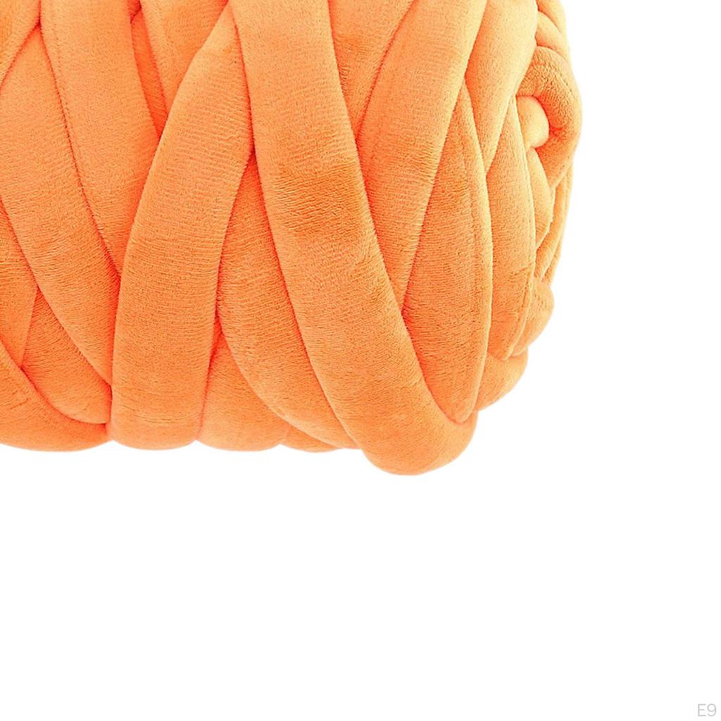 0.55 Lbs Chunky Yarn Bulky Hand Knitting 56 Feet Washable Giant Tube for Arm