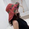 Ethnic style double-sided bucket hat women's big edge Internet celebrity versatile summer hat women's sun protection hat sun hat spring and autumn